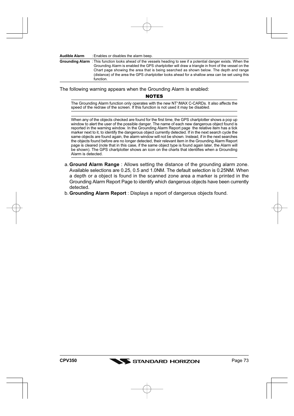 Standard Horizon CPV350 User Manual | Page 73 / 144