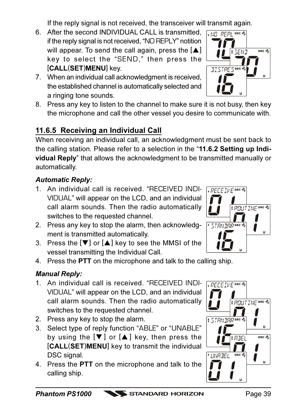 Standard Horizon PHANTOM PS1000 User Manual | Page 39 / 68