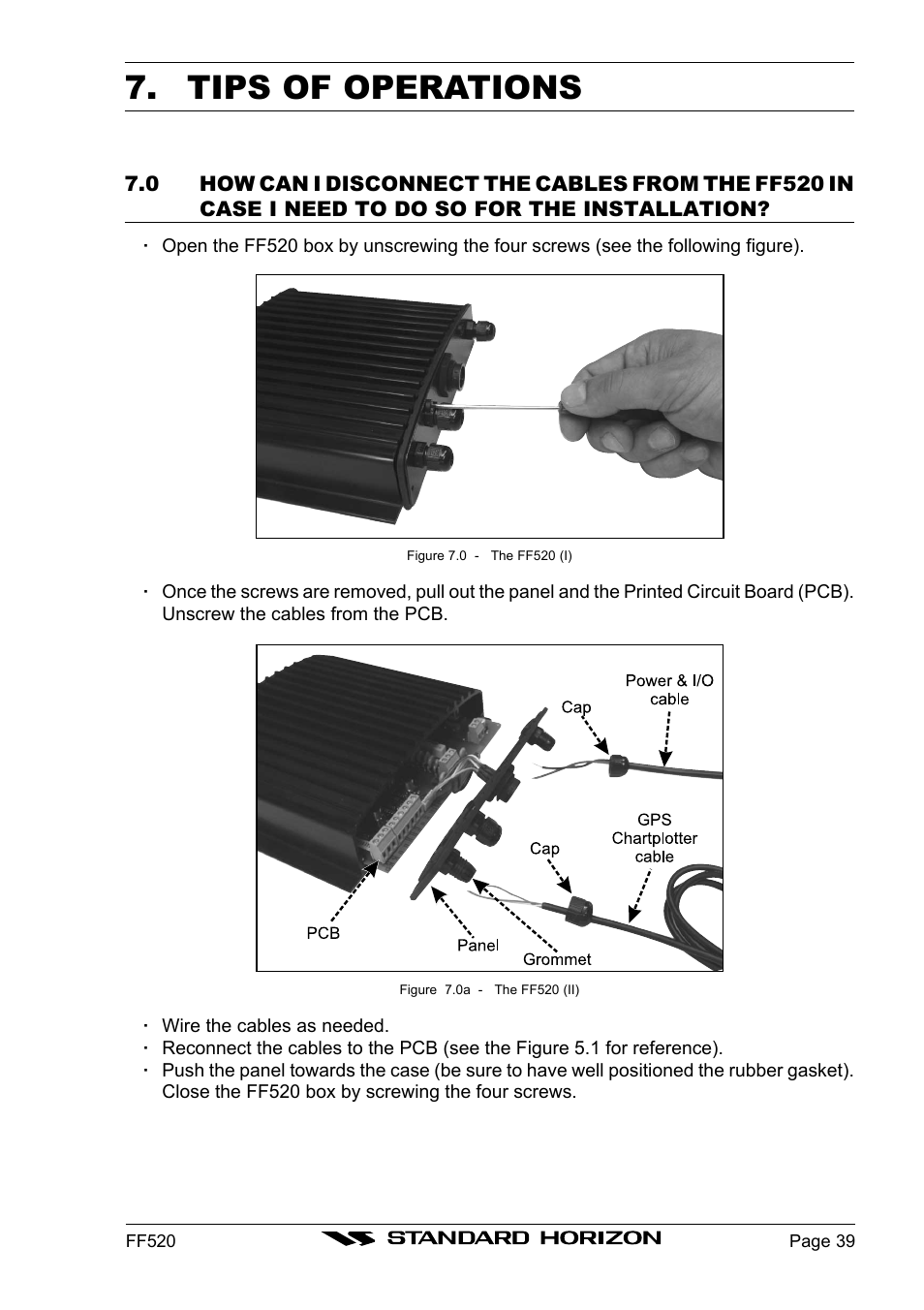 Tips of operations | Standard Horizon Ff520 User Manual | Page 37 / 42