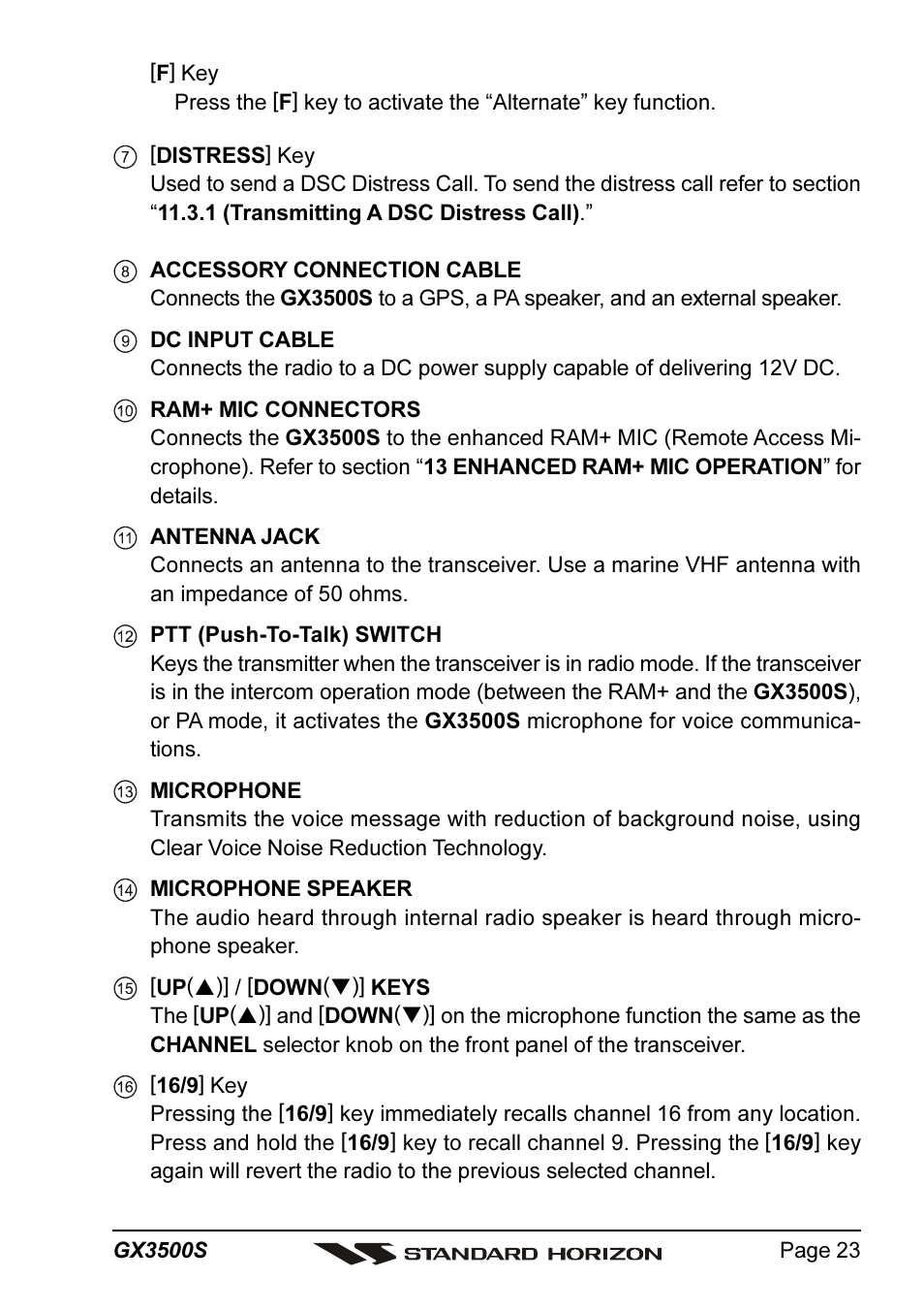 Standard Horizon QUANTUM Series GX3500S User Manual | Page 23 / 88