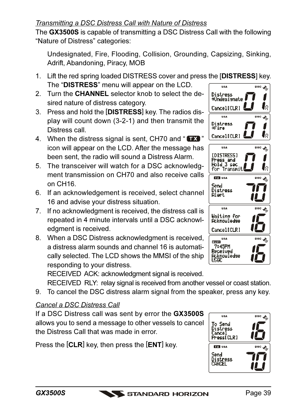 Standard Horizon QUANTUM Series GX3500S User Manual | Page 39 / 88