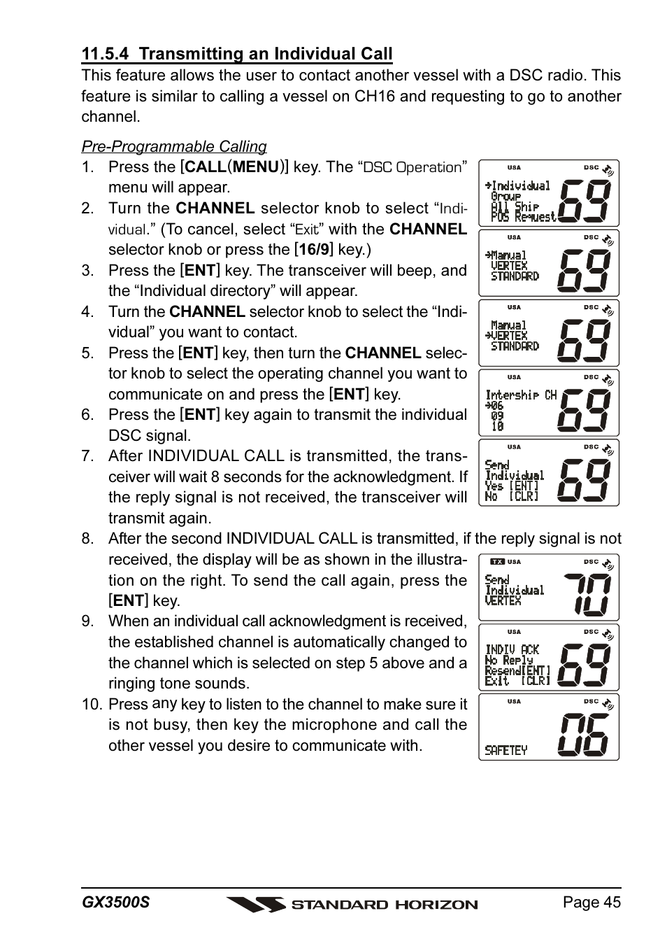 Standard Horizon QUANTUM Series GX3500S User Manual | Page 45 / 88