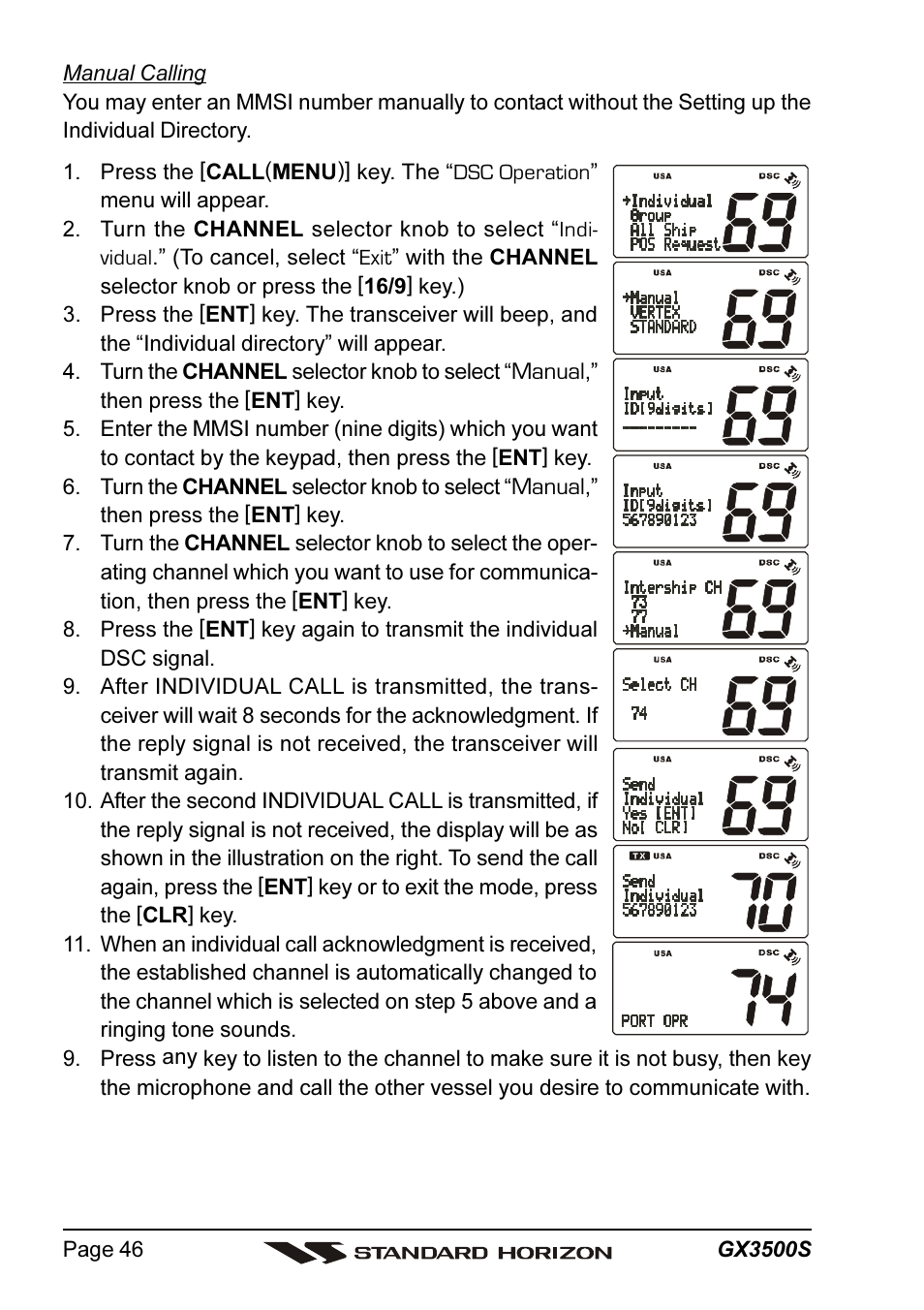 Standard Horizon QUANTUM Series GX3500S User Manual | Page 46 / 88