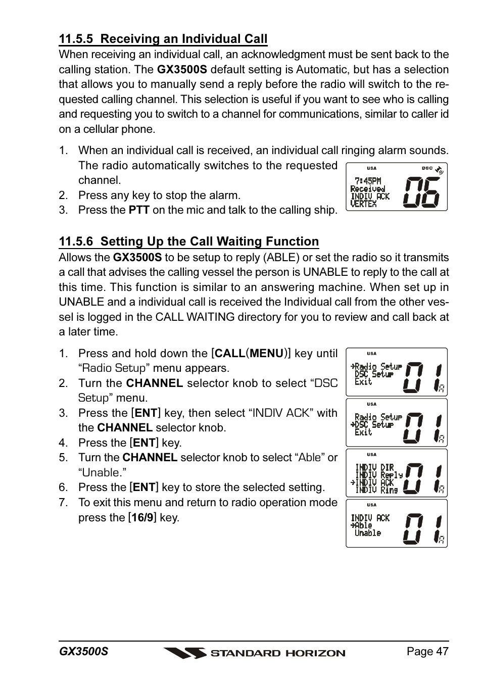 Standard Horizon QUANTUM Series GX3500S User Manual | Page 47 / 88