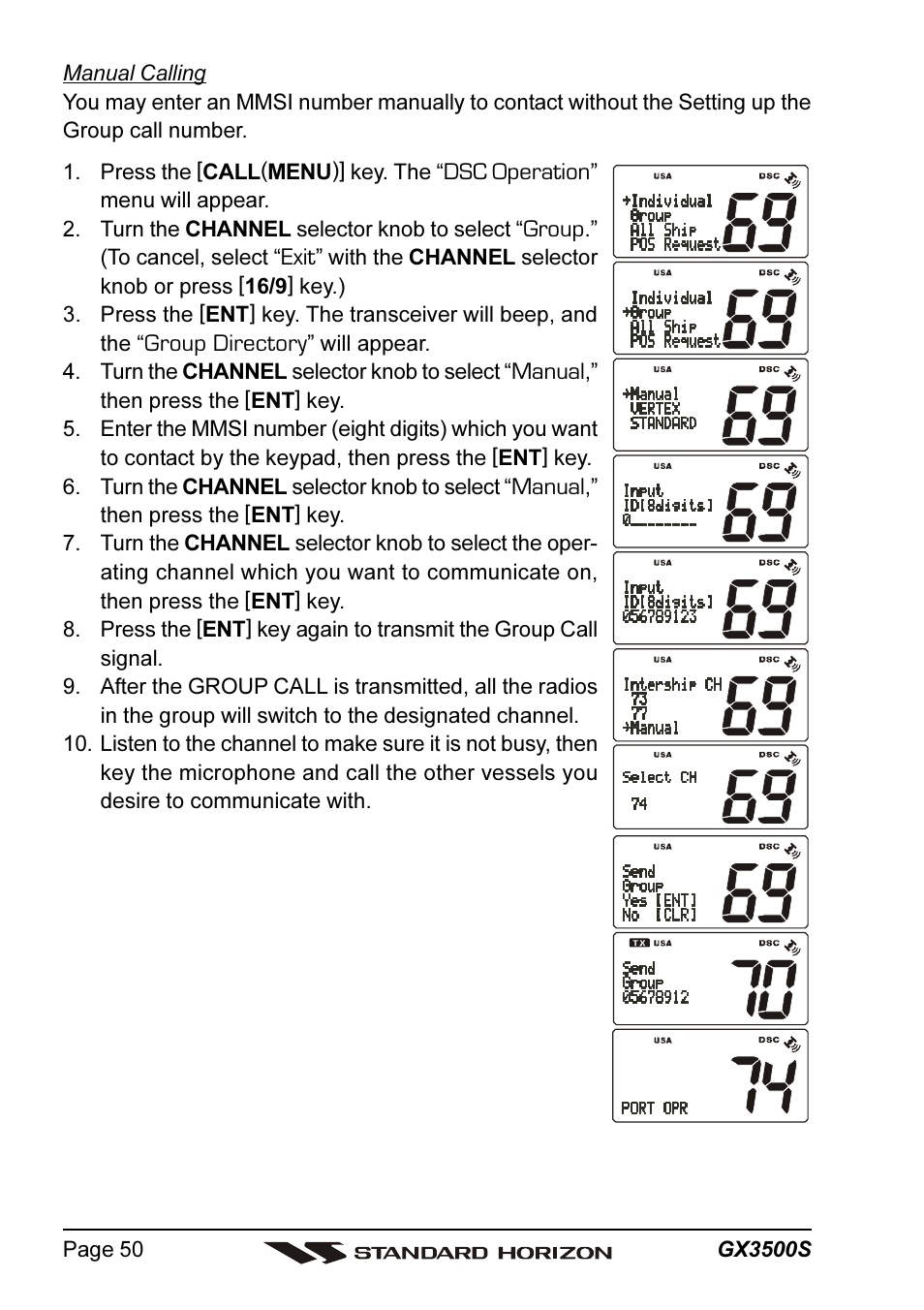 Standard Horizon QUANTUM Series GX3500S User Manual | Page 50 / 88