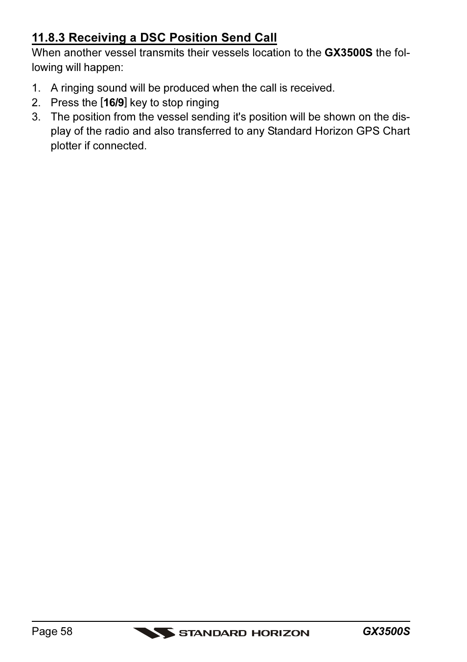 Standard Horizon QUANTUM Series GX3500S User Manual | Page 58 / 88