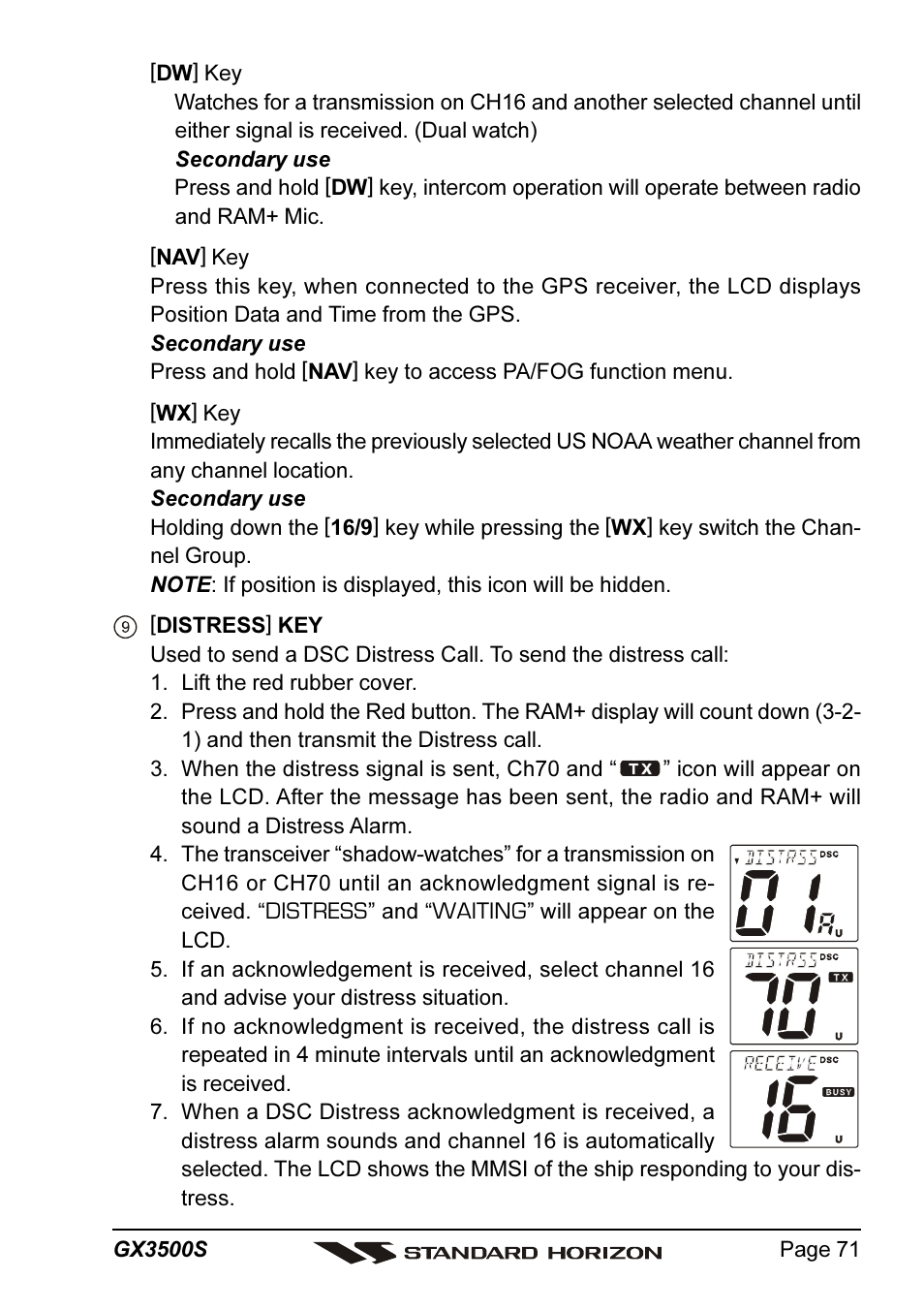 Standard Horizon QUANTUM Series GX3500S User Manual | Page 71 / 88