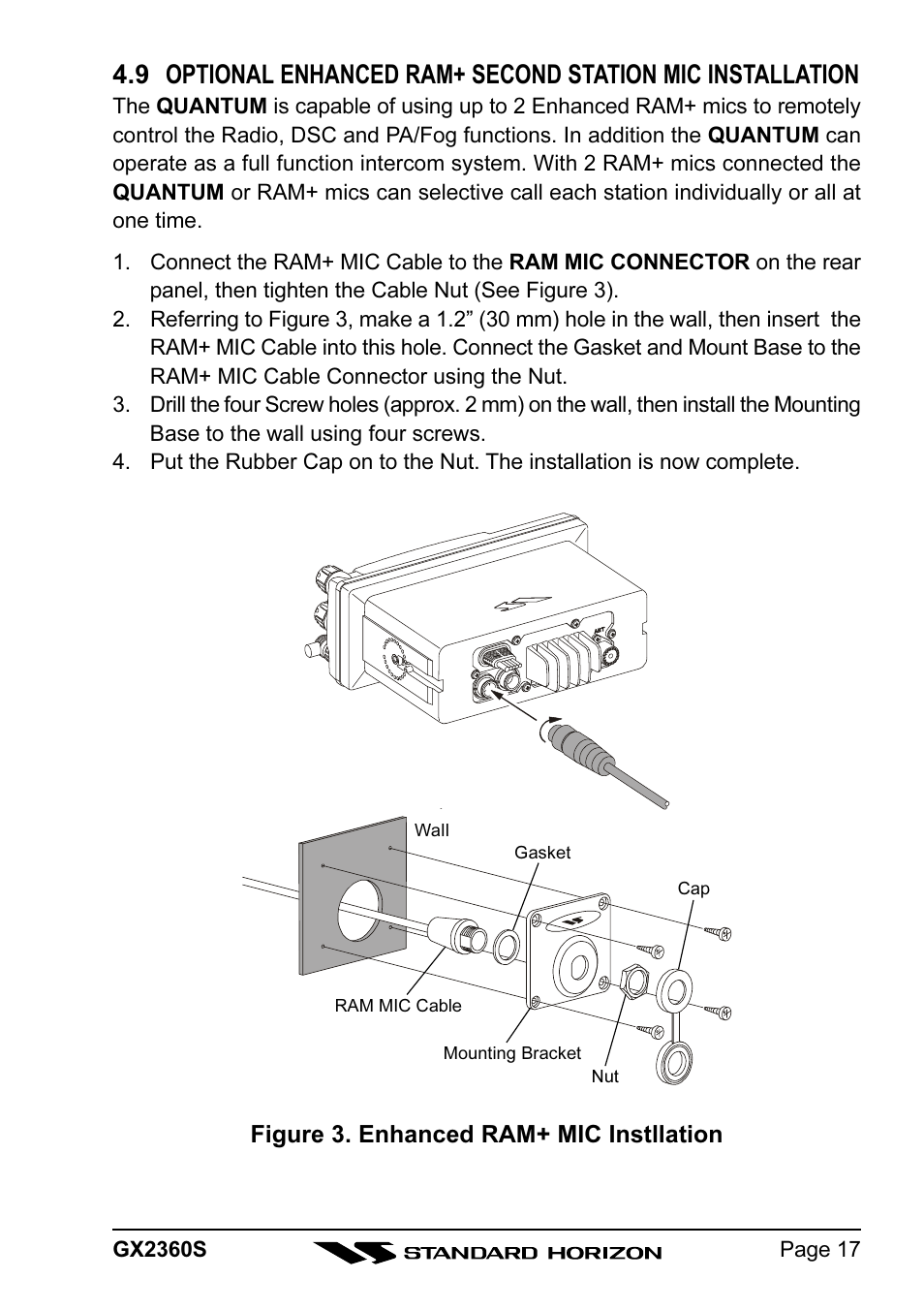 Standard Horizon QUANTUM GX2360S User Manual | Page 17 / 76