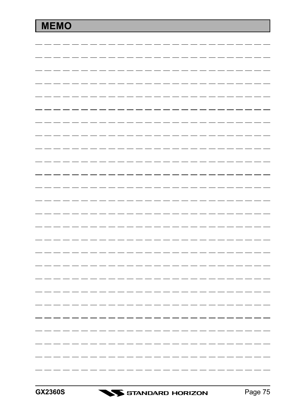 Standard Horizon QUANTUM GX2360S User Manual | Page 75 / 76