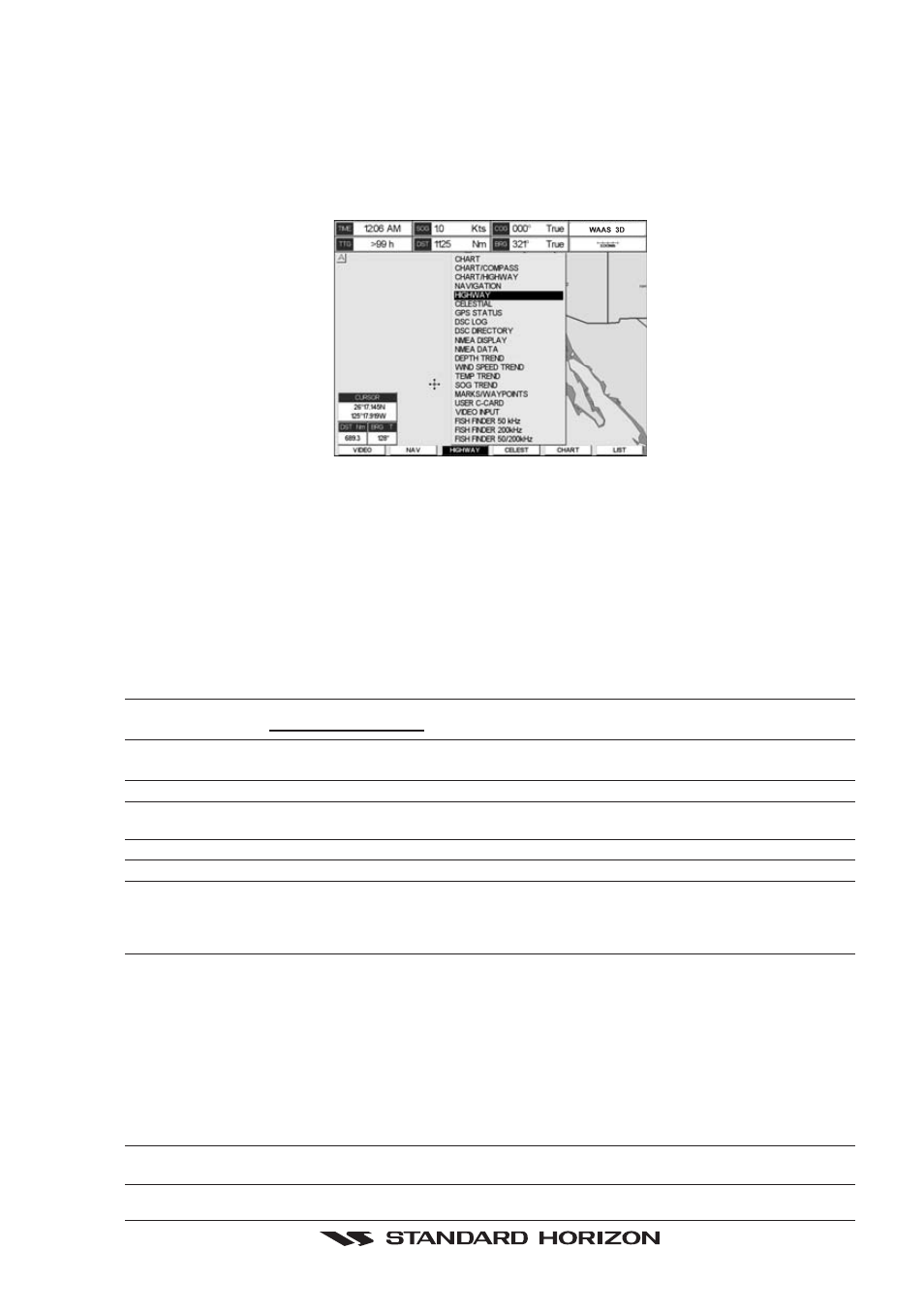 7 other settings in general setup menu, Altitude, Depth | Distance, Language, Speed, Units of measure, Other settings in general setup menu | Standard Horizon CP500 User Manual | Page 27 / 89