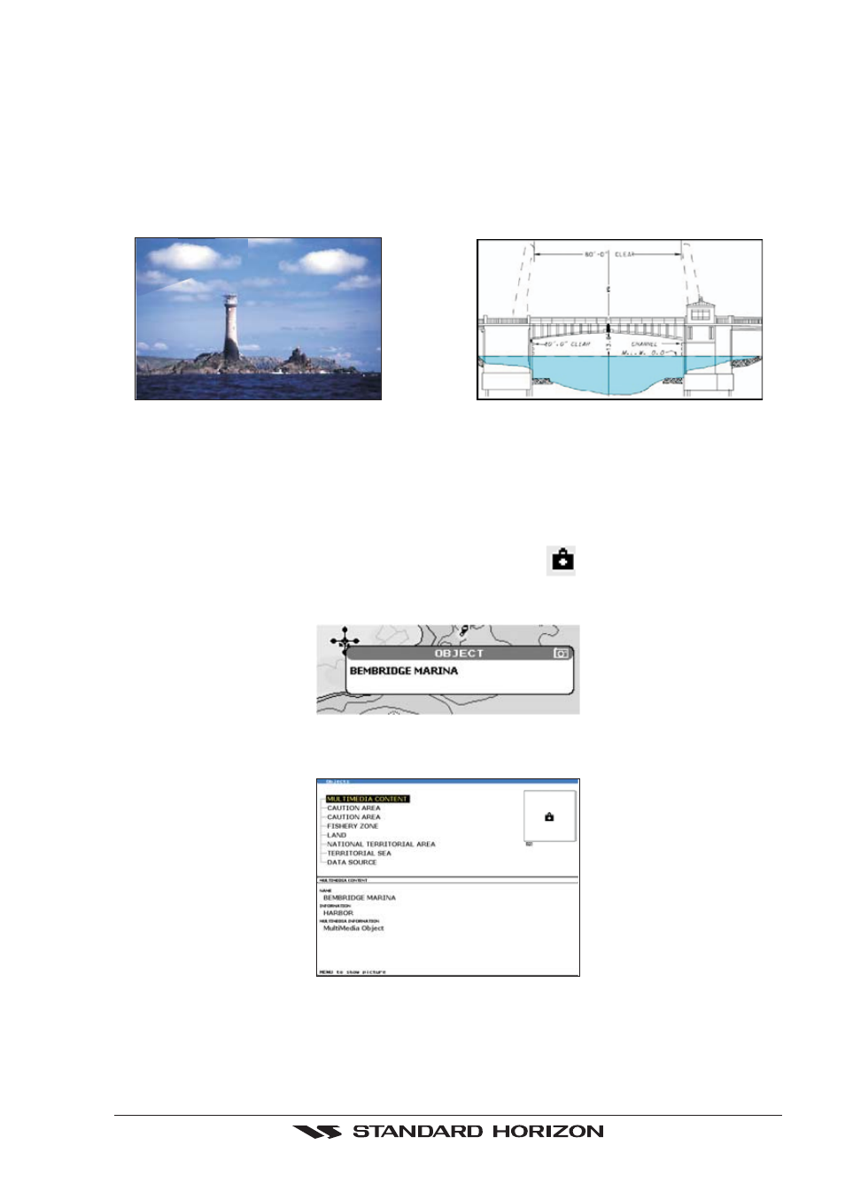 6 pictures & diagrams, Multimedia object, Pictures & diagrams | Standard Horizon CP500 User Manual | Page 39 / 89