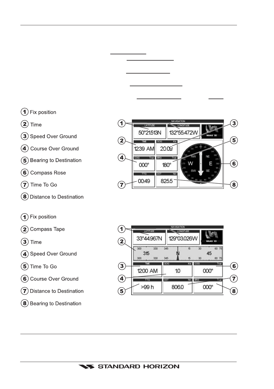 Compass rose, Compass tape | Standard Horizon CP500 User Manual | Page 64 / 89