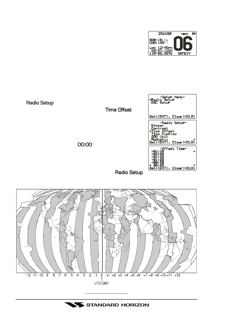 4 checking gps connections, 5 changing the gps time | Standard Horizon Gx5500s User Manual | Page 12 / 100