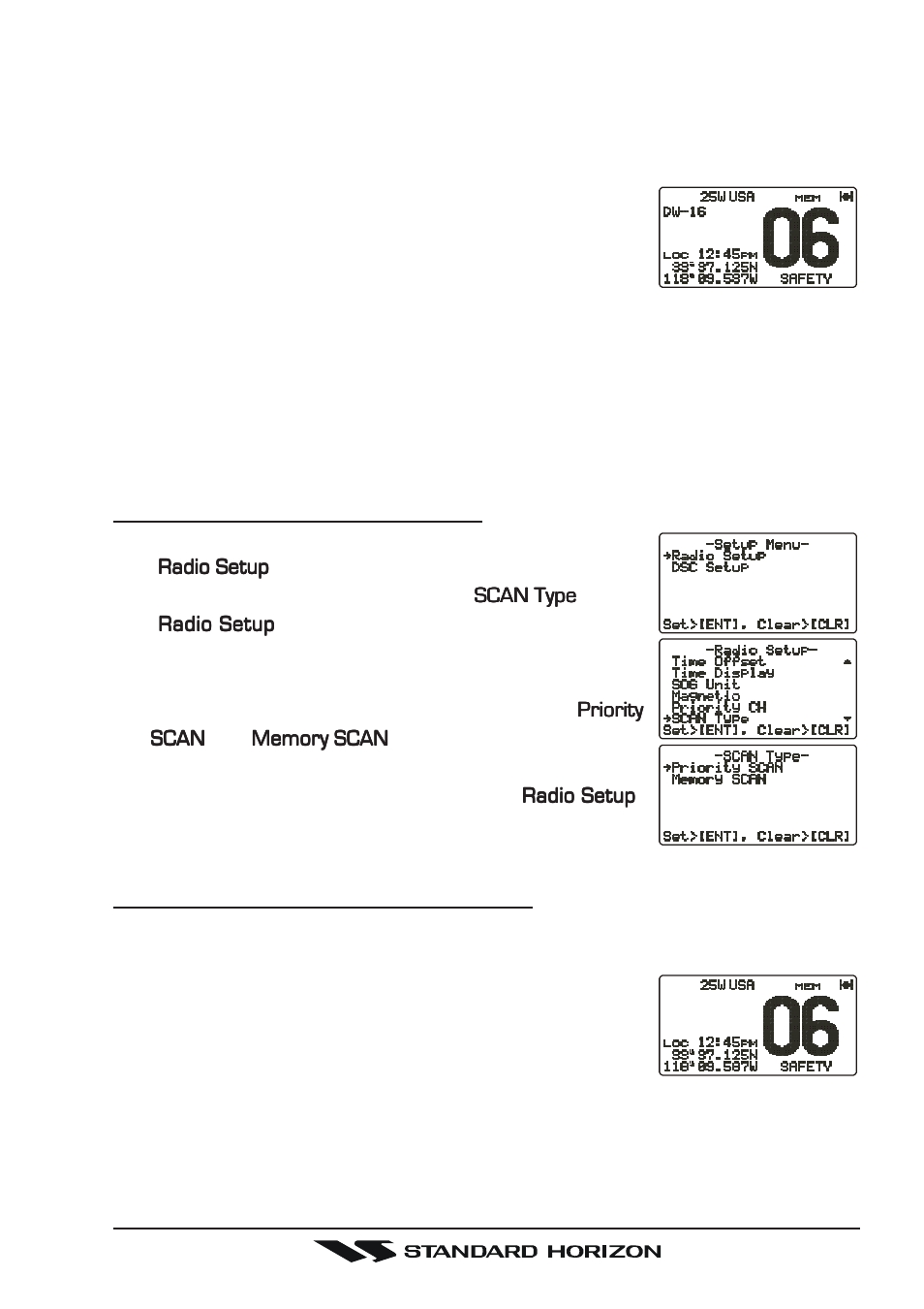 12 dual watch ( to ch16 ), 13 scanning | Standard Horizon Gx5500s User Manual | Page 29 / 100