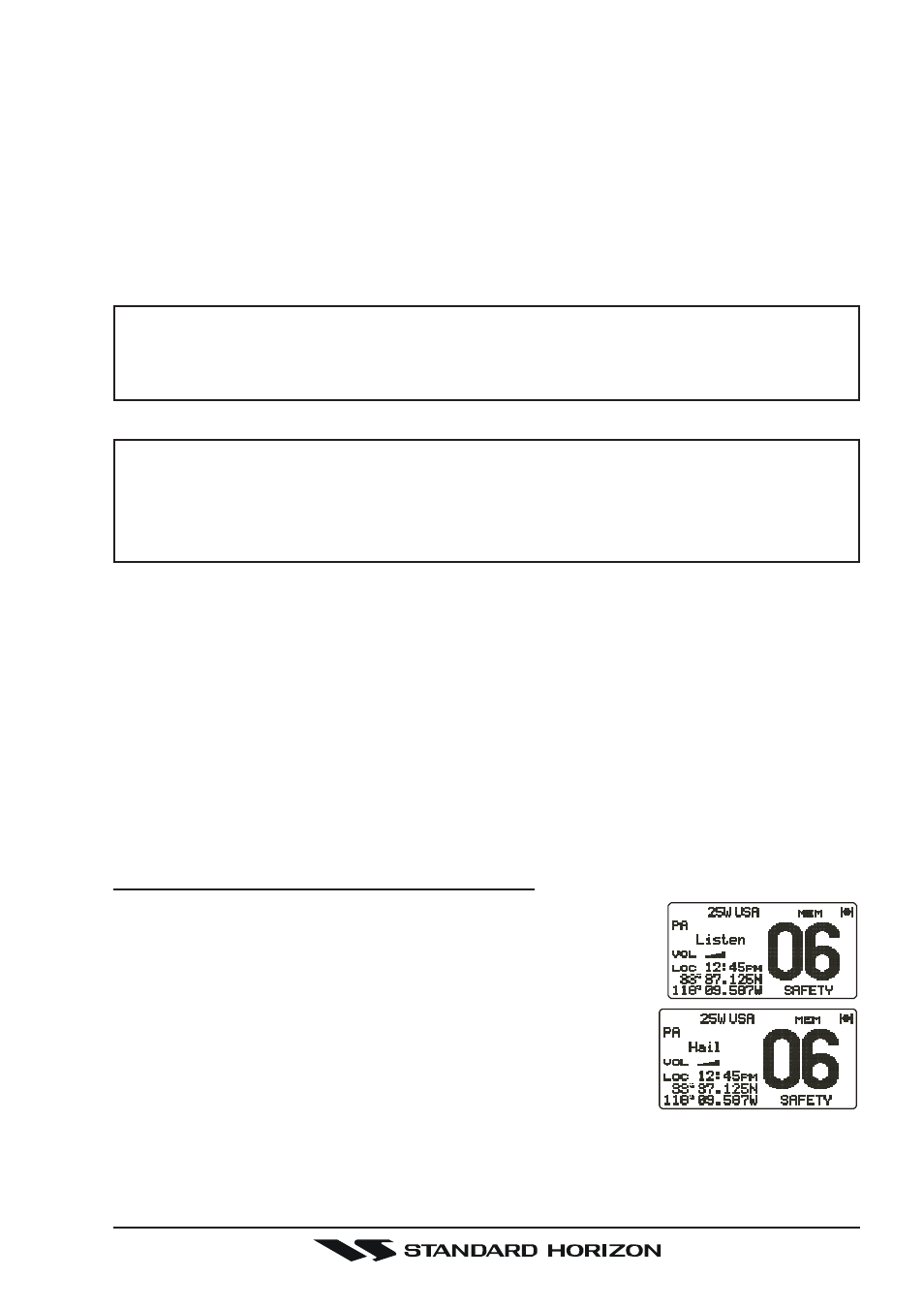 14 pa/fog operation, Pa hail mode, Fog horn mode | Standard Horizon Gx5500s User Manual | Page 31 / 100