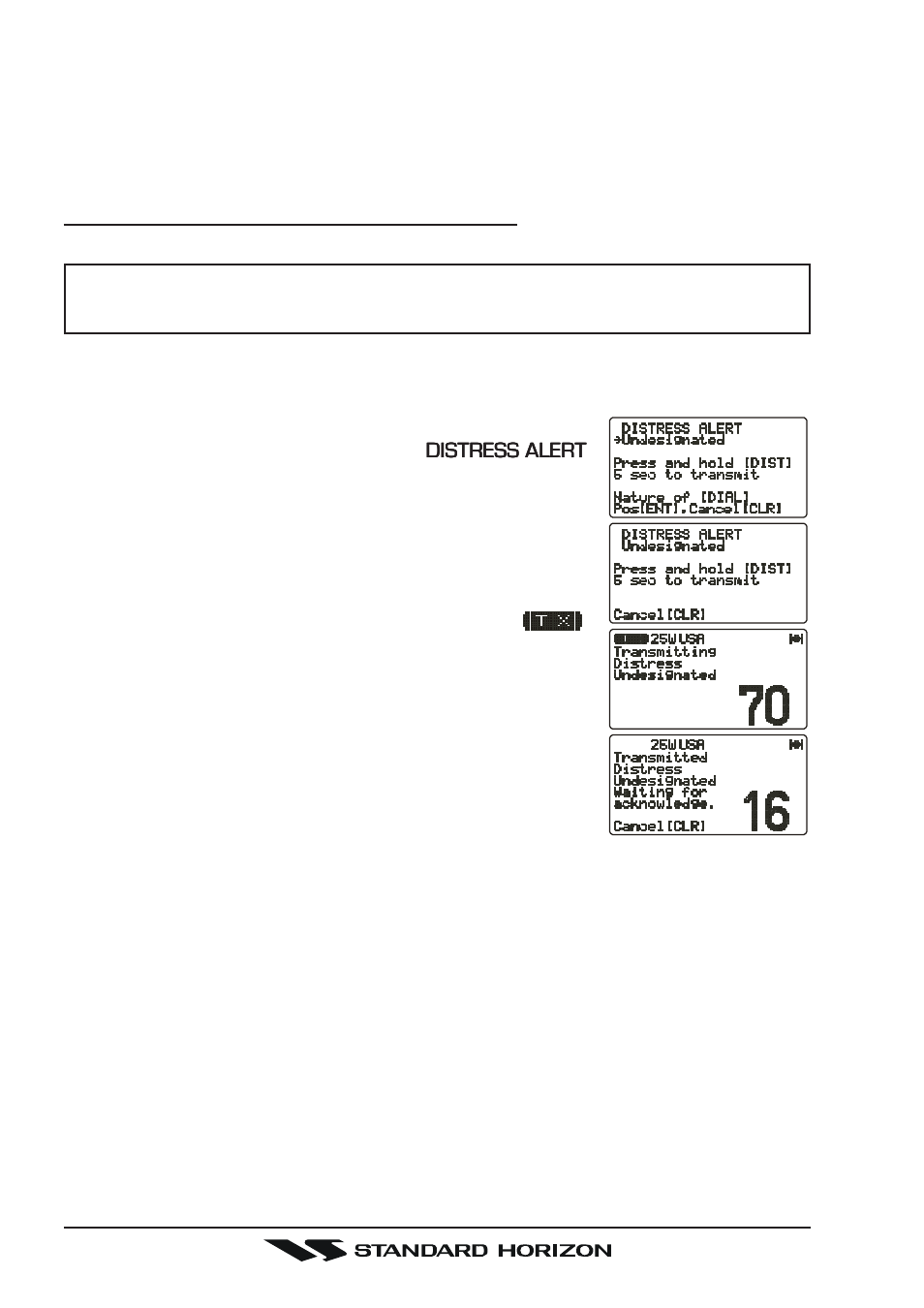 3 dsc distress call | Standard Horizon Gx5500s User Manual | Page 38 / 100