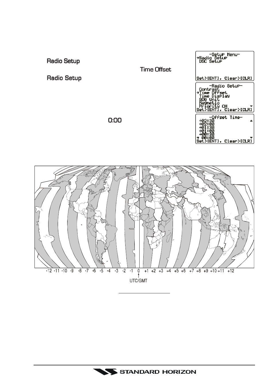 2 time offset | Standard Horizon Gx5500s User Manual | Page 59 / 100