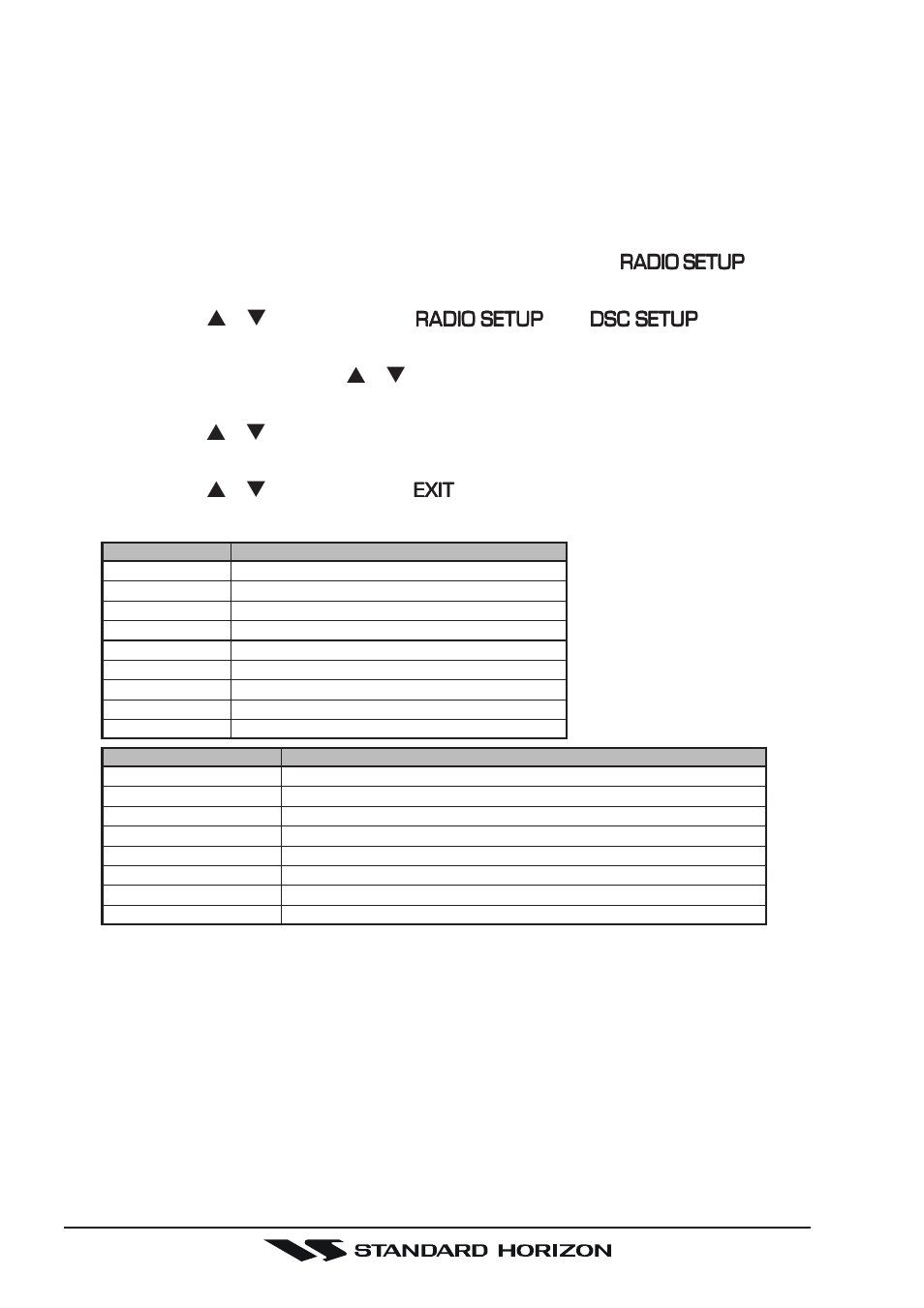 5 dsc/radio setup mode | Standard Horizon Gx5500s User Manual | Page 76 / 100
