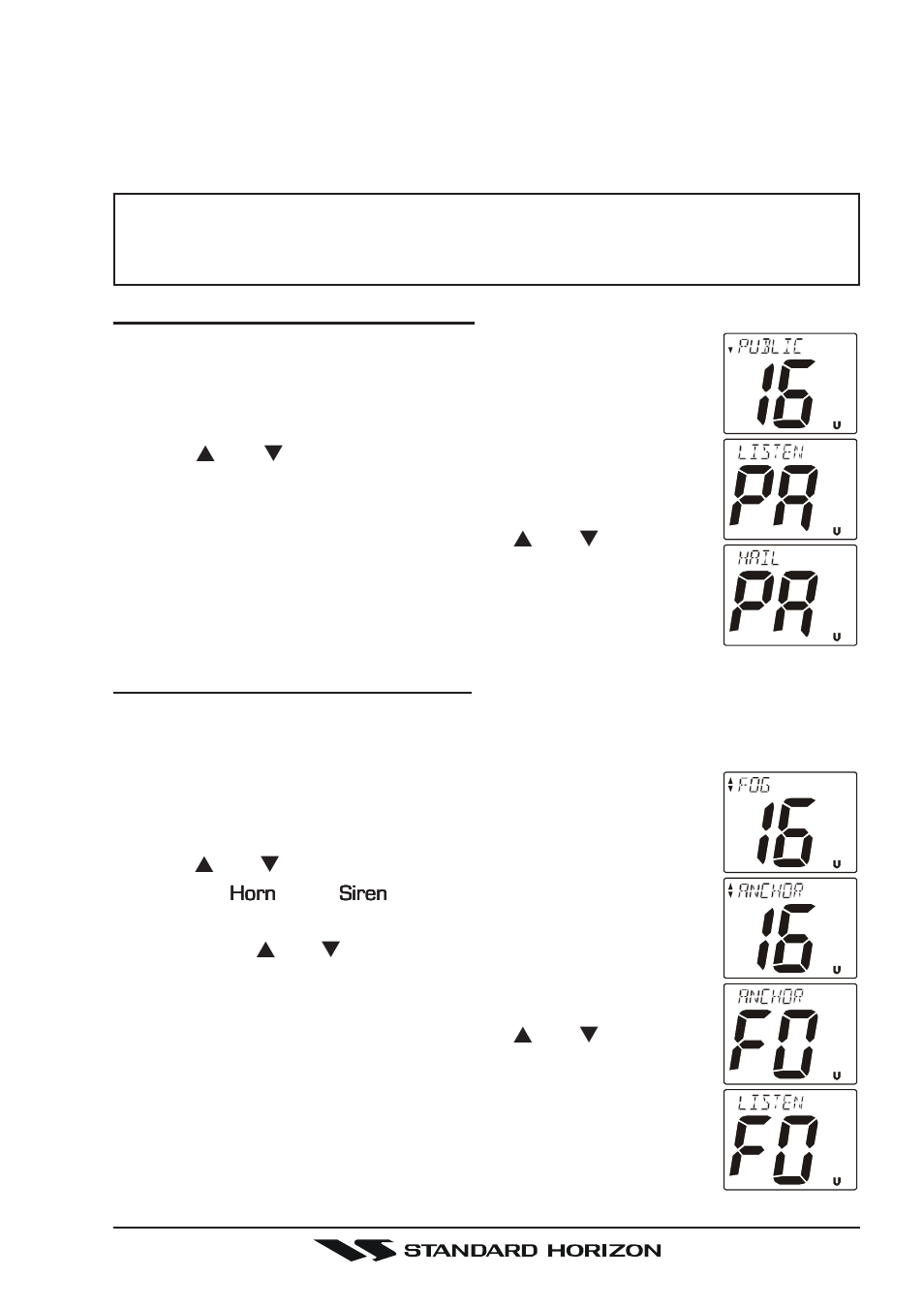 3 pa/fog operation | Standard Horizon Gx5500s User Manual | Page 83 / 100