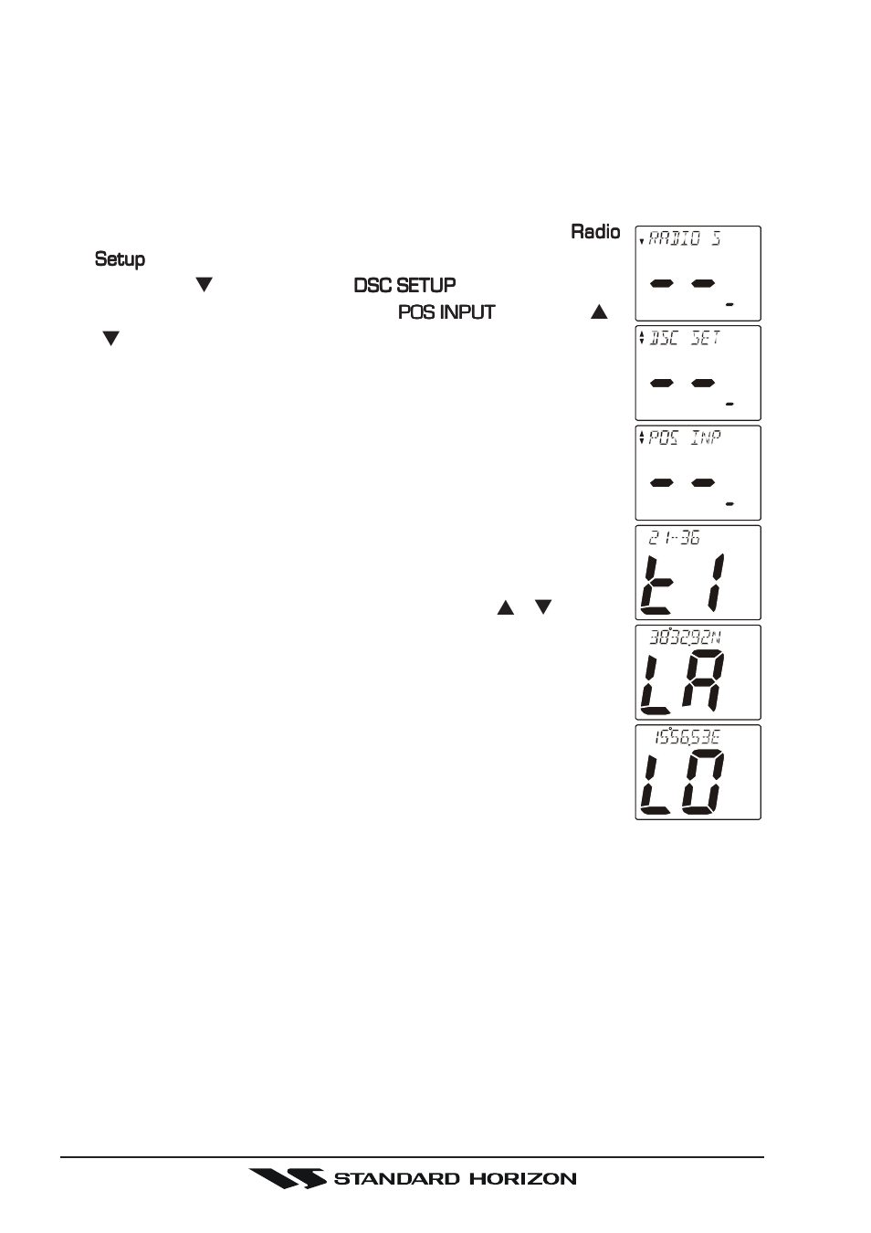 4 manual inputting of the gps location ( lat/lon ) | Standard Horizon Gx5500s User Manual | Page 84 / 100