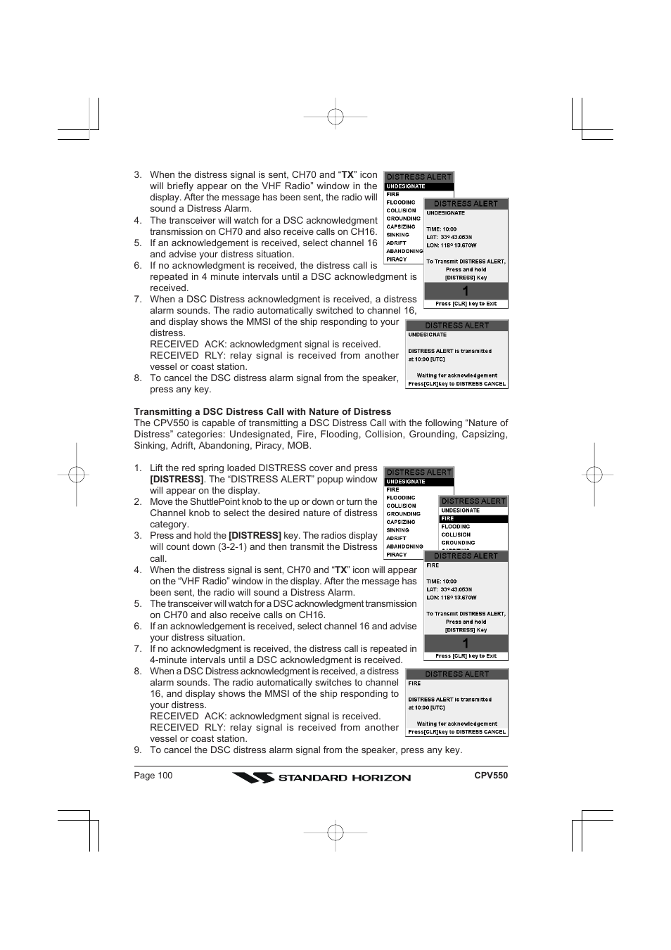 Standard Horizon CPV550 User Manual | Page 100 / 148