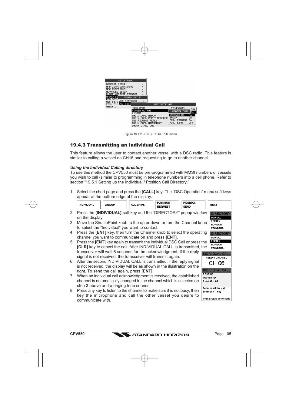 Standard Horizon CPV550 User Manual | Page 105 / 148