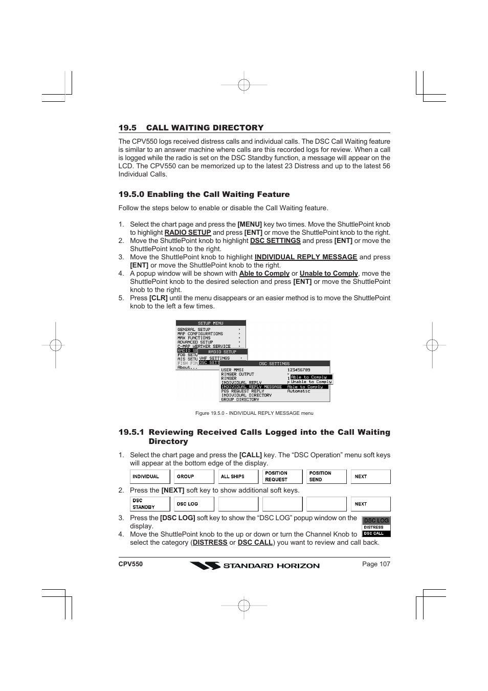 Standard Horizon CPV550 User Manual | Page 107 / 148