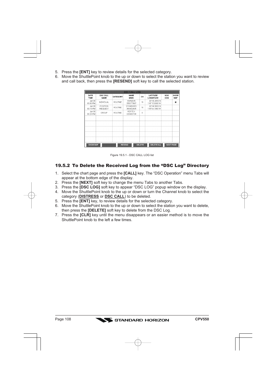 Standard Horizon CPV550 User Manual | Page 108 / 148