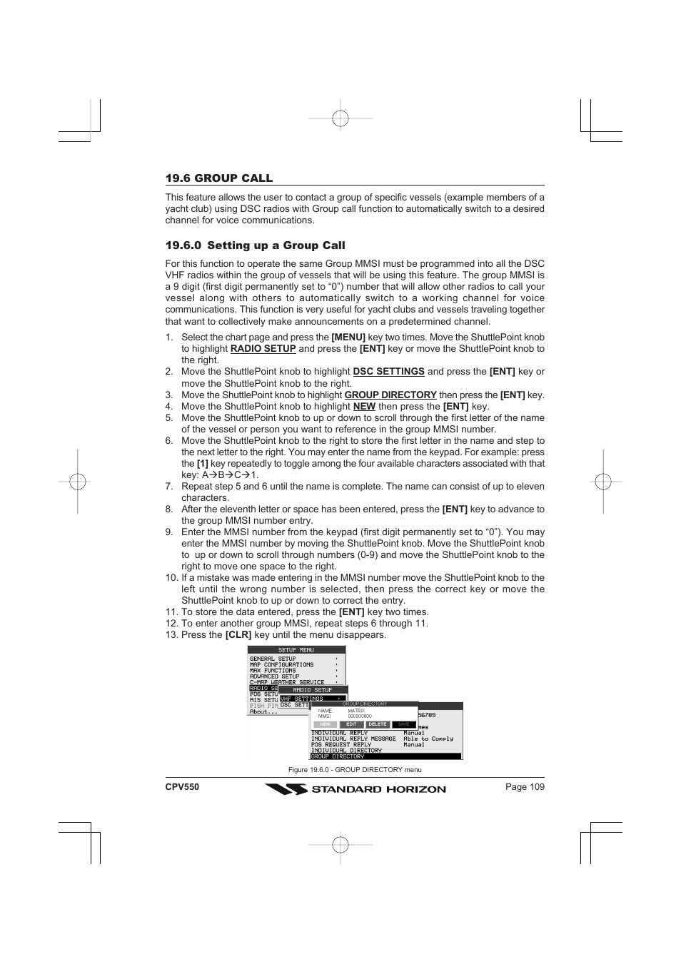 Standard Horizon CPV550 User Manual | Page 109 / 148