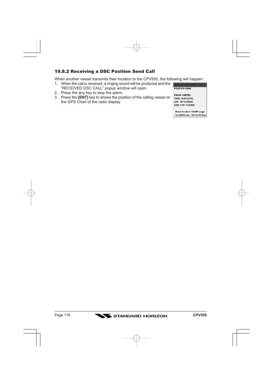 Standard Horizon CPV550 User Manual | Page 116 / 148