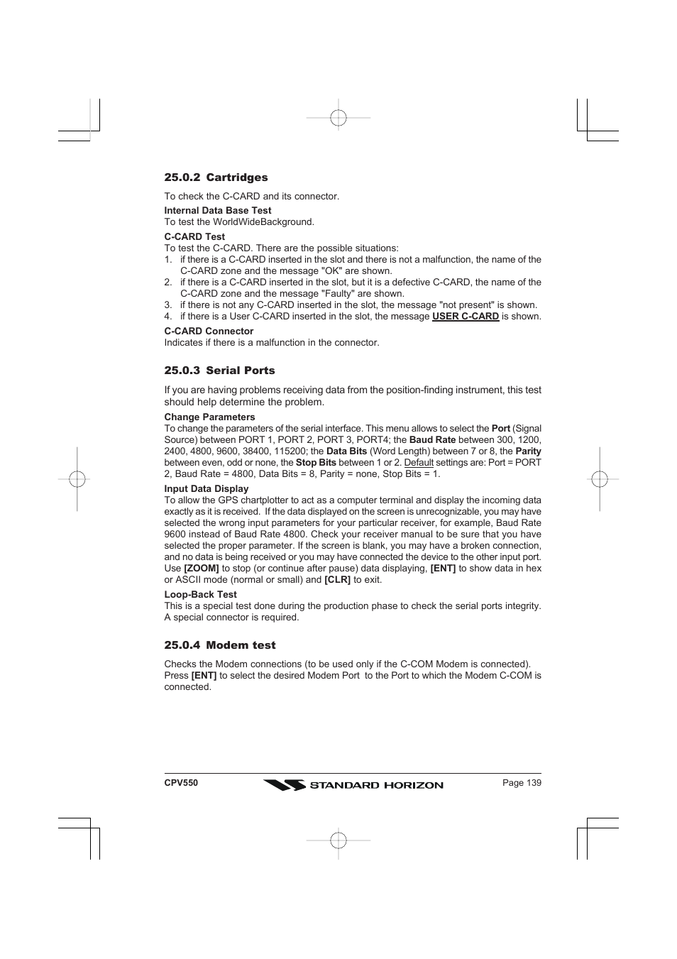 Standard Horizon CPV550 User Manual | Page 139 / 148