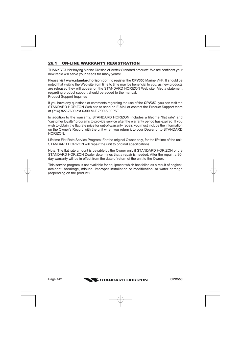 Standard Horizon CPV550 User Manual | Page 142 / 148