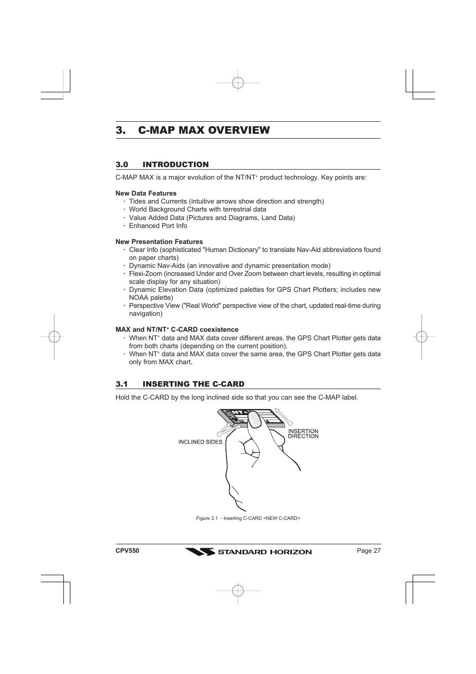 C-map max overview | Standard Horizon CPV550 User Manual | Page 27 / 148