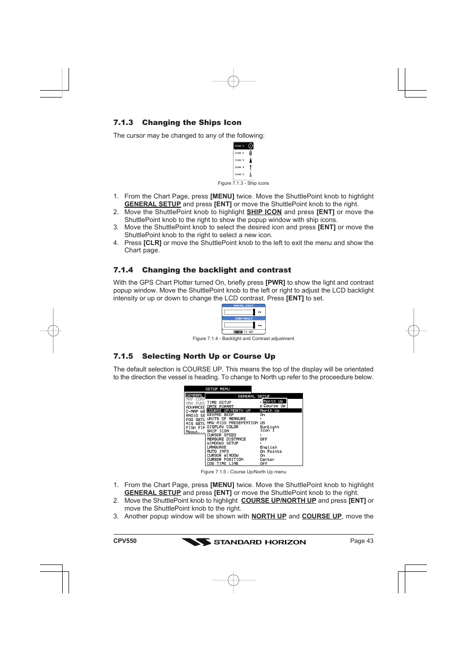 Standard Horizon CPV550 User Manual | Page 43 / 148