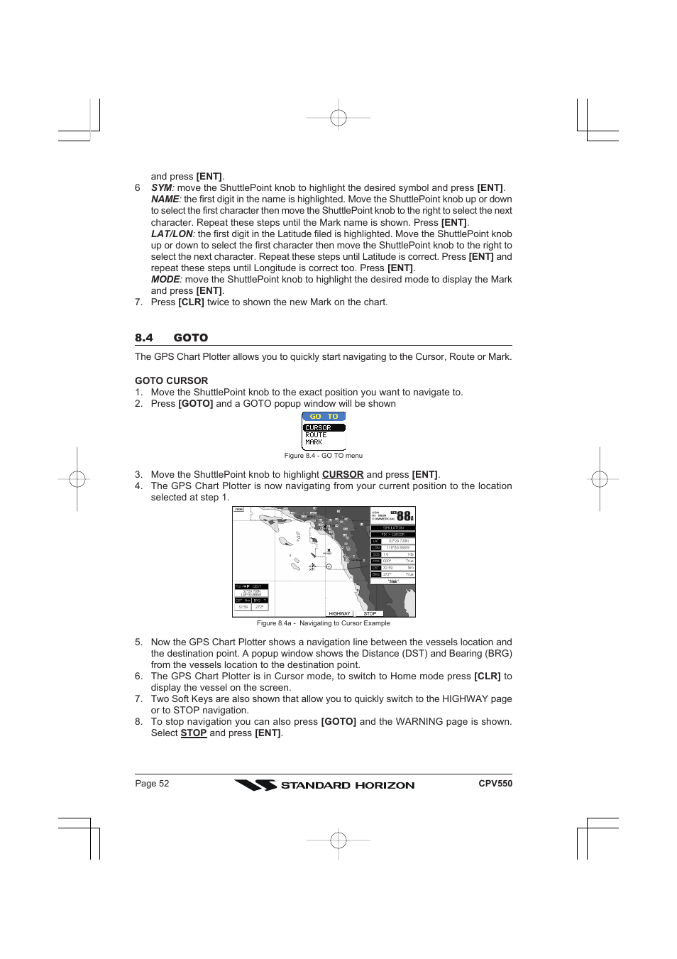 Standard Horizon CPV550 User Manual | Page 52 / 148