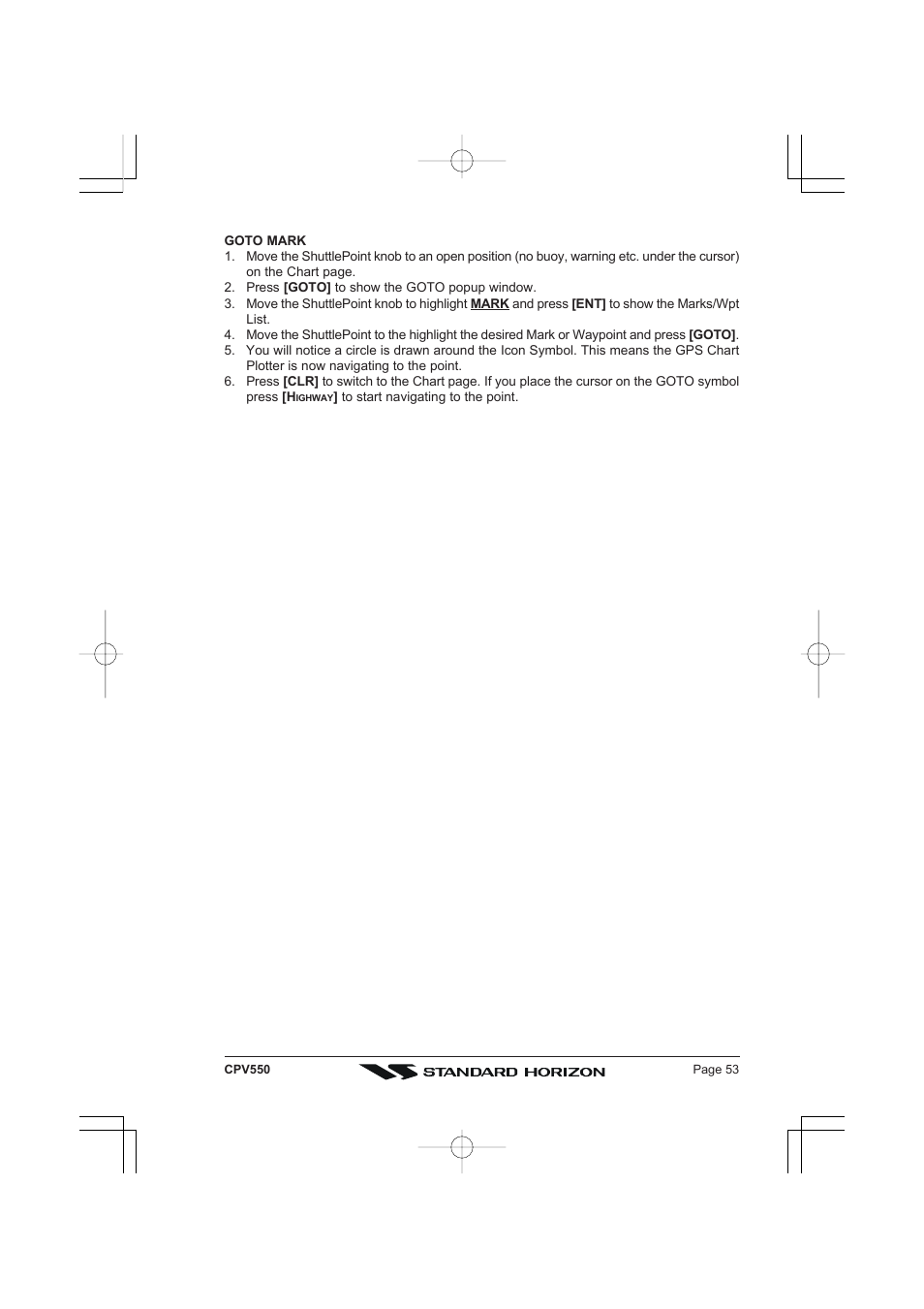 Standard Horizon CPV550 User Manual | Page 53 / 148