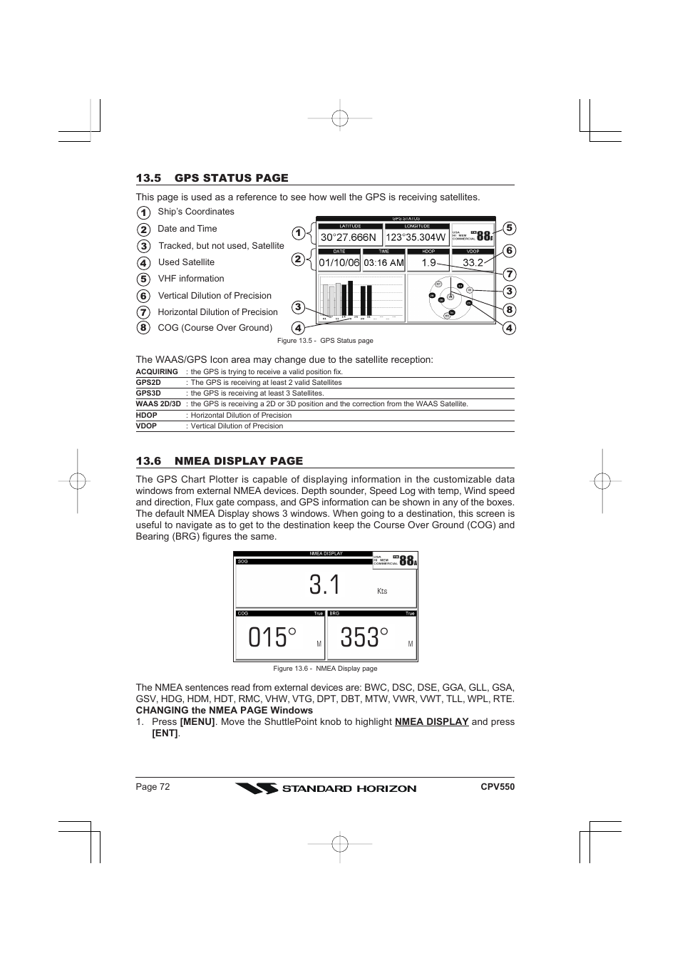 Standard Horizon CPV550 User Manual | Page 72 / 148