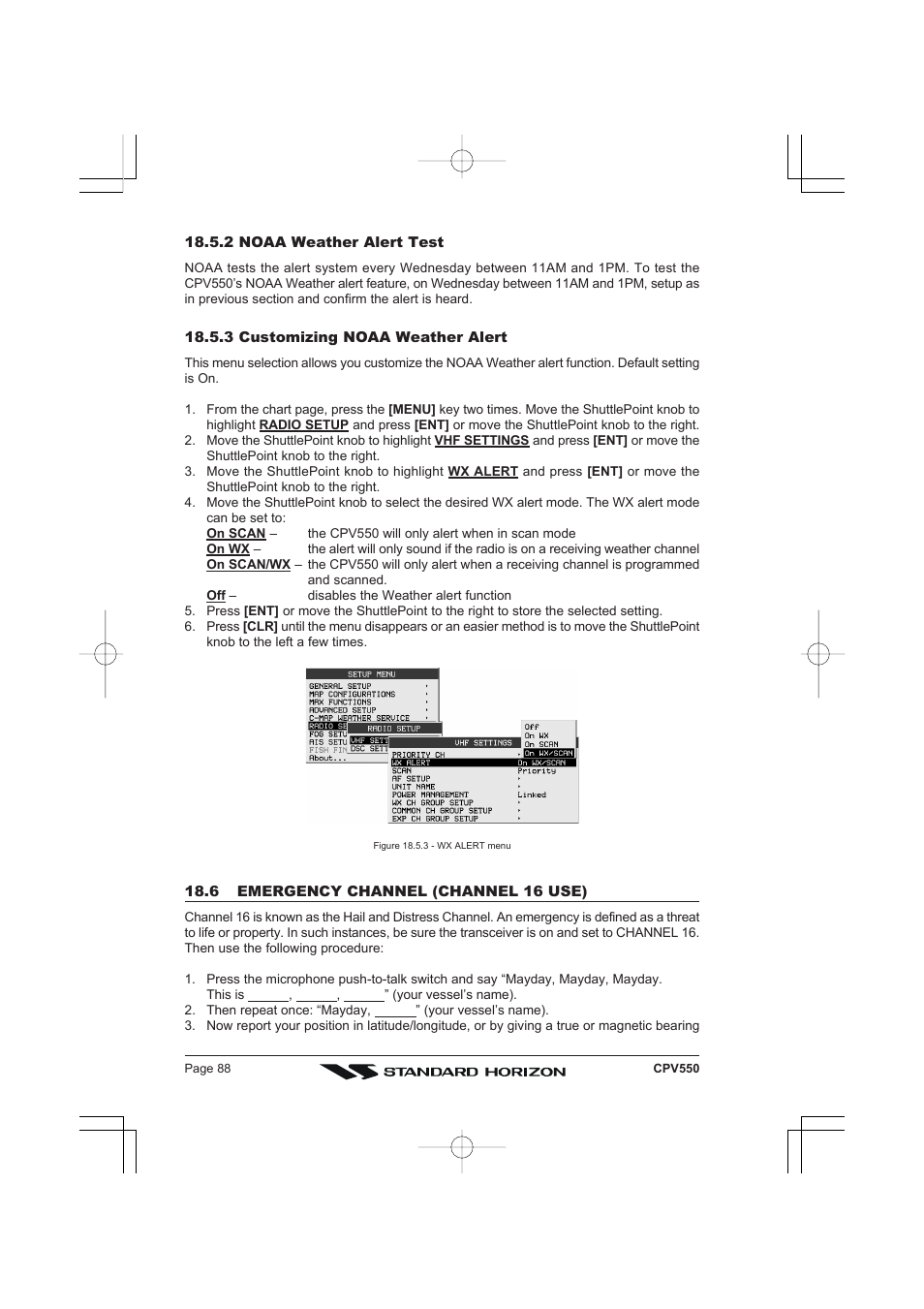 Standard Horizon CPV550 User Manual | Page 88 / 148