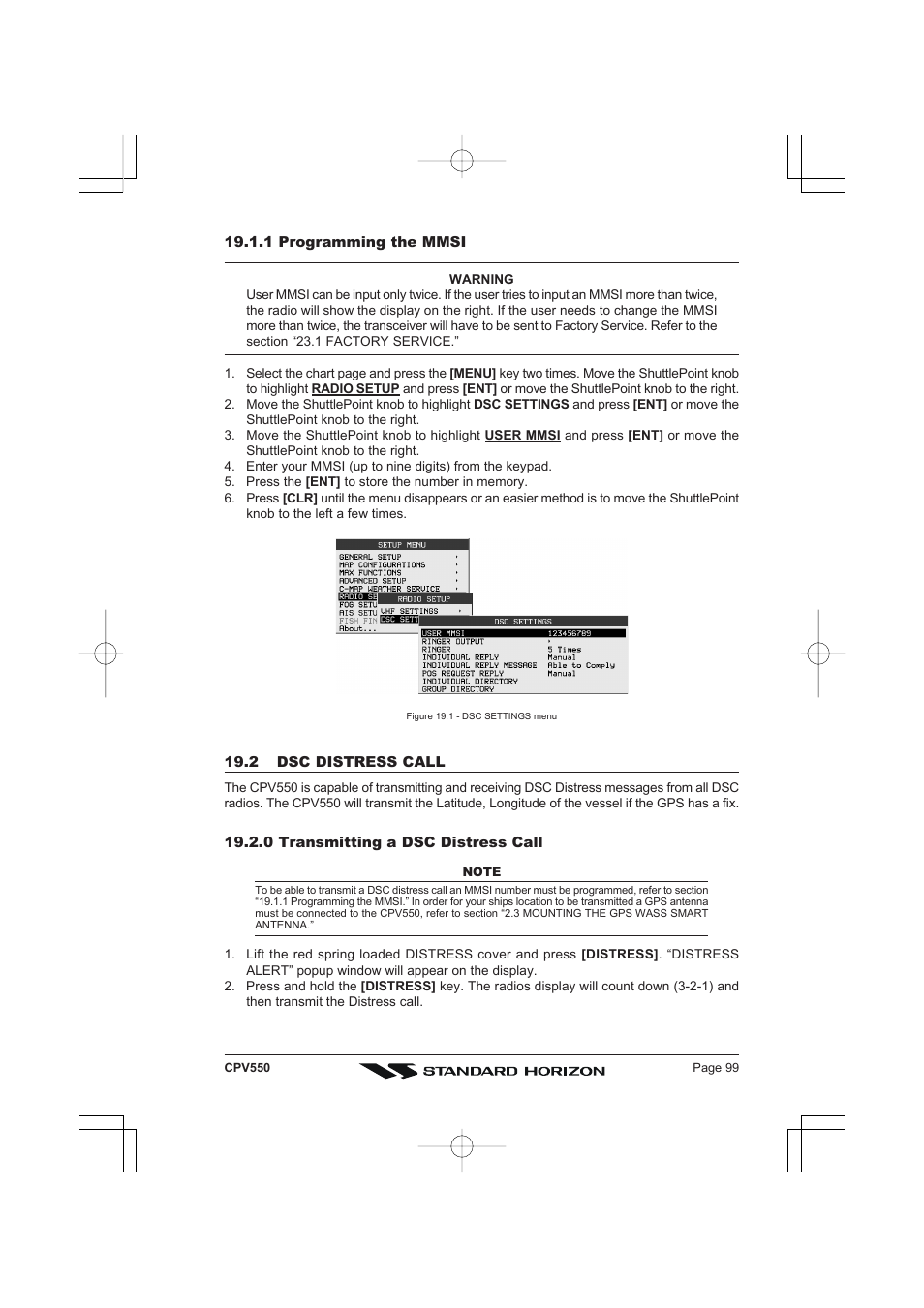 Standard Horizon CPV550 User Manual | Page 99 / 148