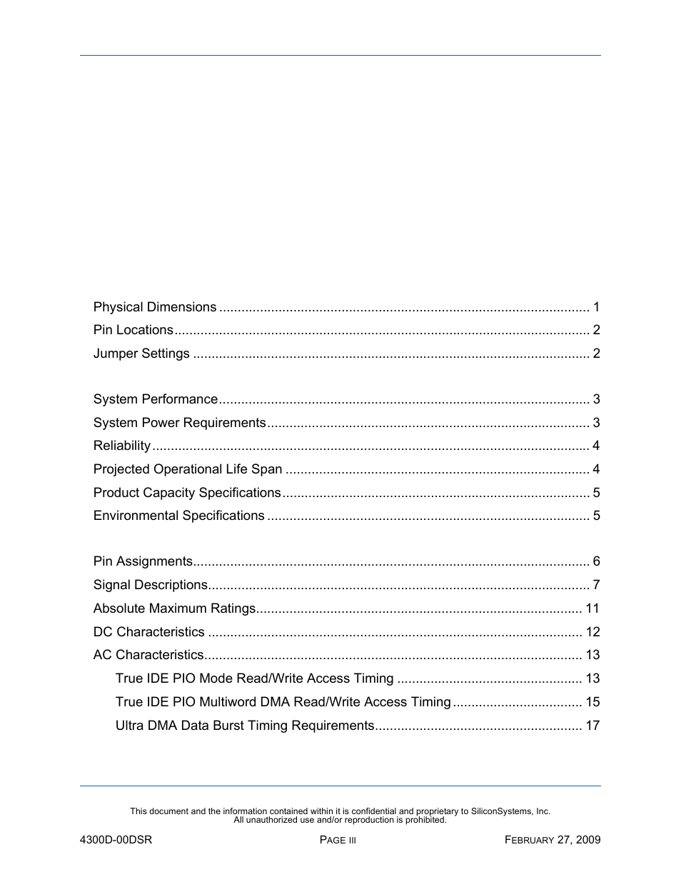 Silicon Image SiliconDrive SSD-D32G(I)-4300 User Manual | Page 3 / 88