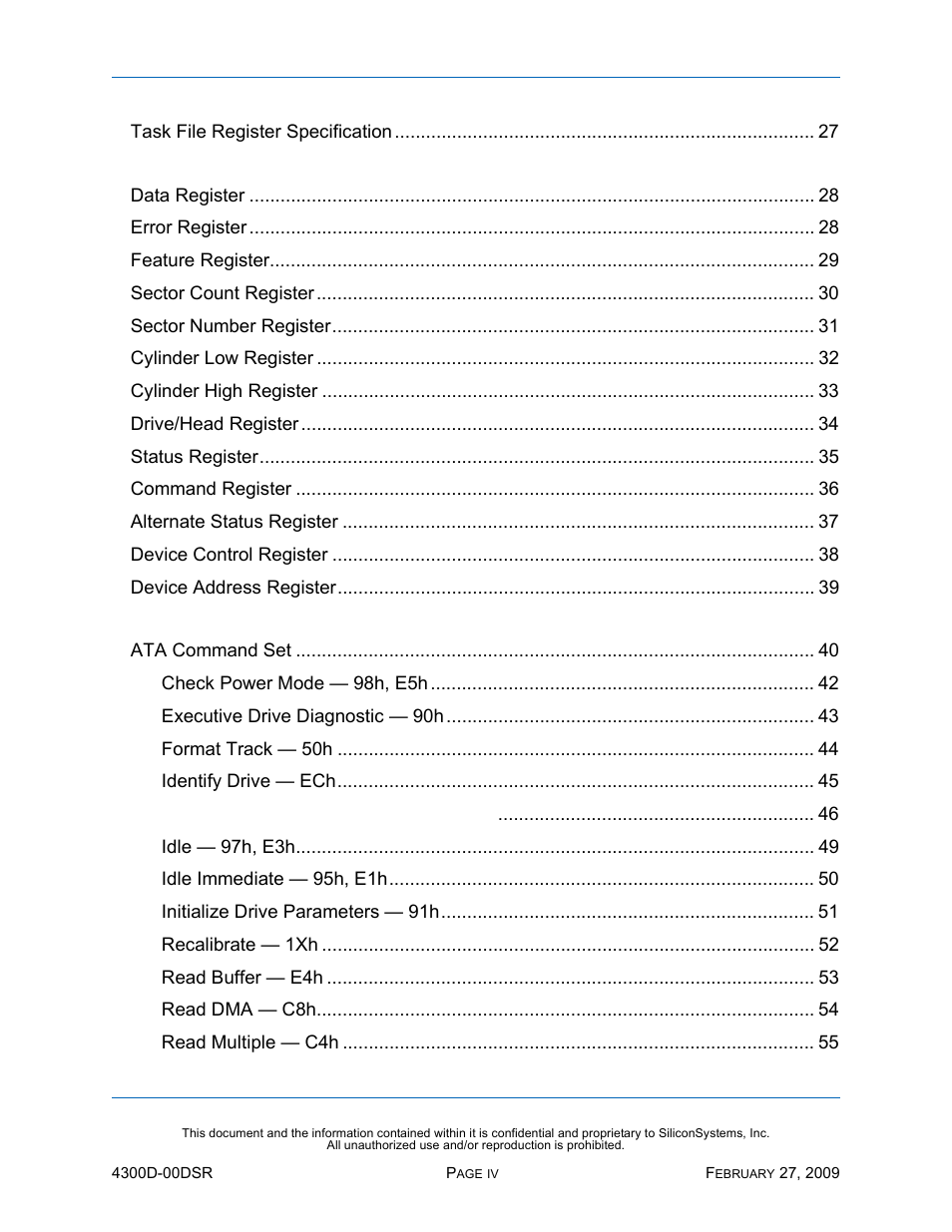 Silicon Image SiliconDrive SSD-D32G(I)-4300 User Manual | Page 4 / 88