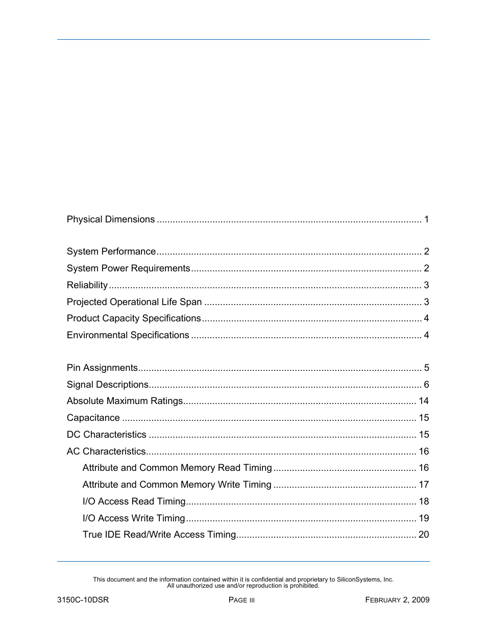 Silicon Image SiliconDrive CF SSD-C08G(I)-3150 User Manual | Page 3 / 107