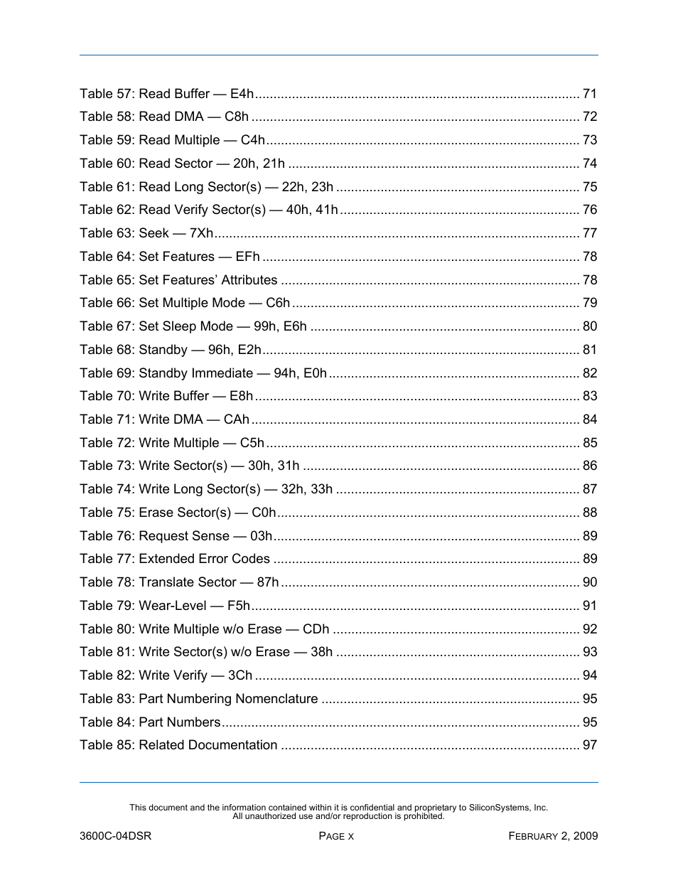 Silicon Image SiliconDrive SSD-C08G(I)-3600 User Manual | Page 10 / 107