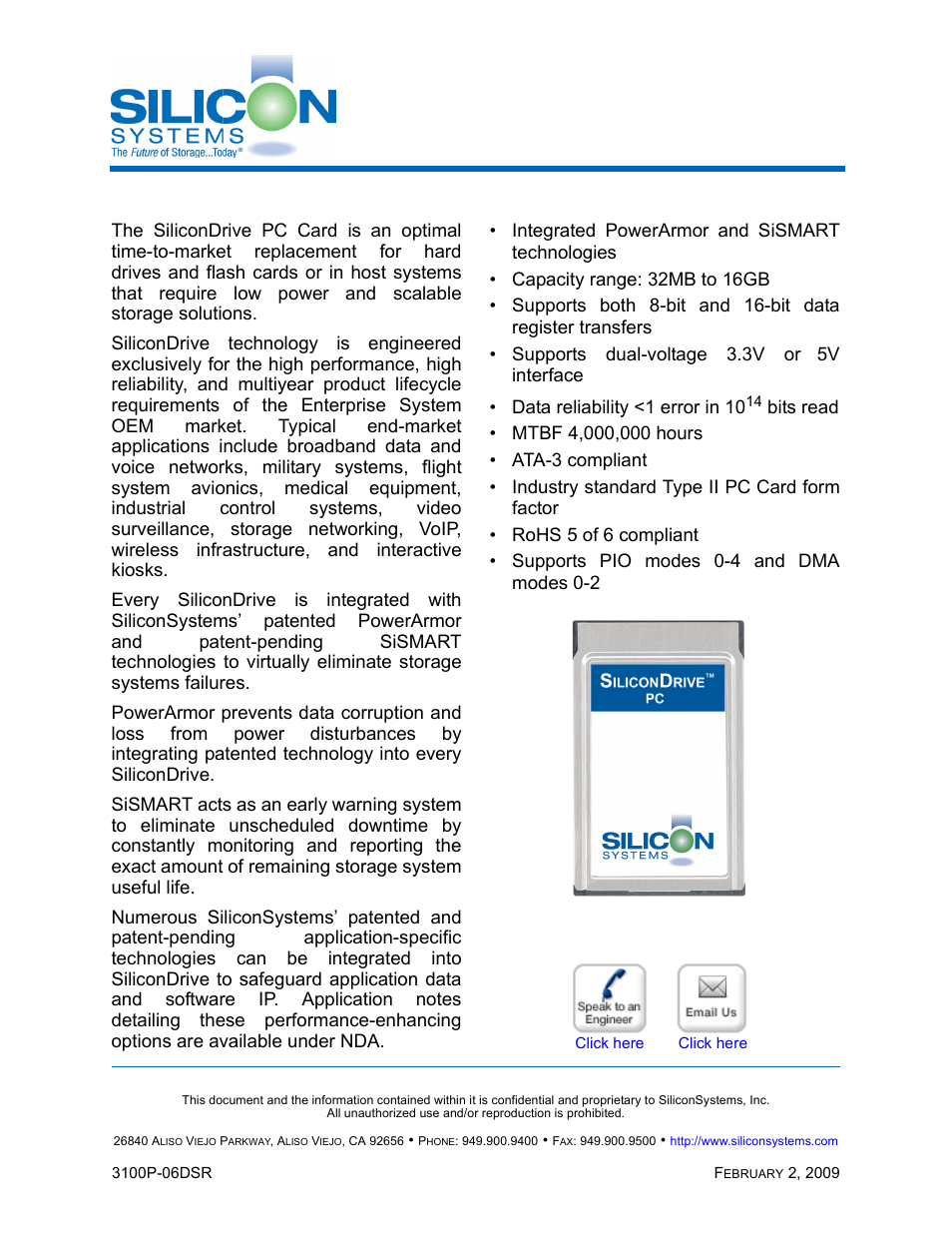 Silicon Image SiliconDrive SSD-P16G(I)-3100 User Manual | 108 pages