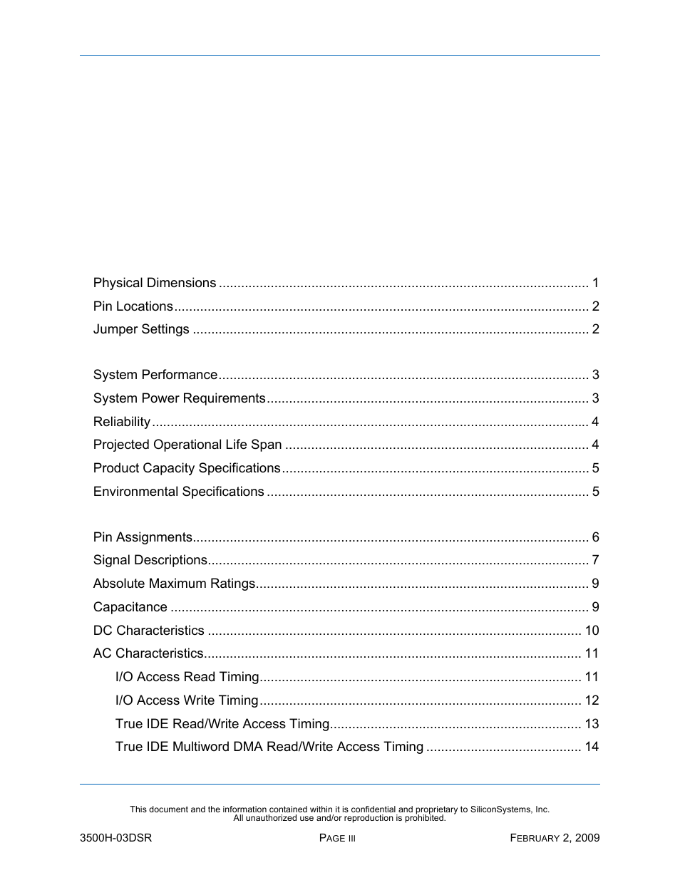 Silicon Image SiliconDrive SSD-H16G(I)-3500 User Manual | Page 3 / 76