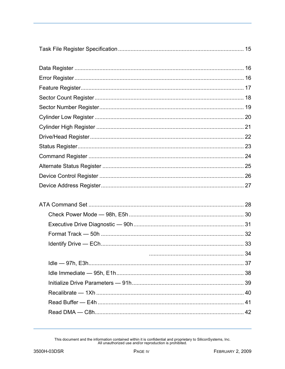 Silicon Image SiliconDrive SSD-H16G(I)-3500 User Manual | Page 4 / 76