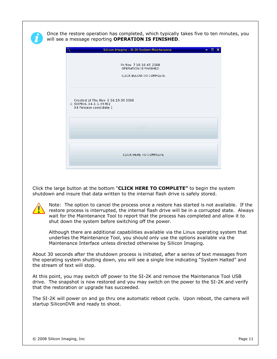 Silicon Image silicondvr s1-2k User Manual | Page 11 / 38