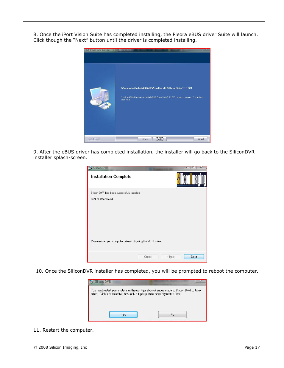 Silicon Image silicondvr s1-2k User Manual | Page 17 / 38