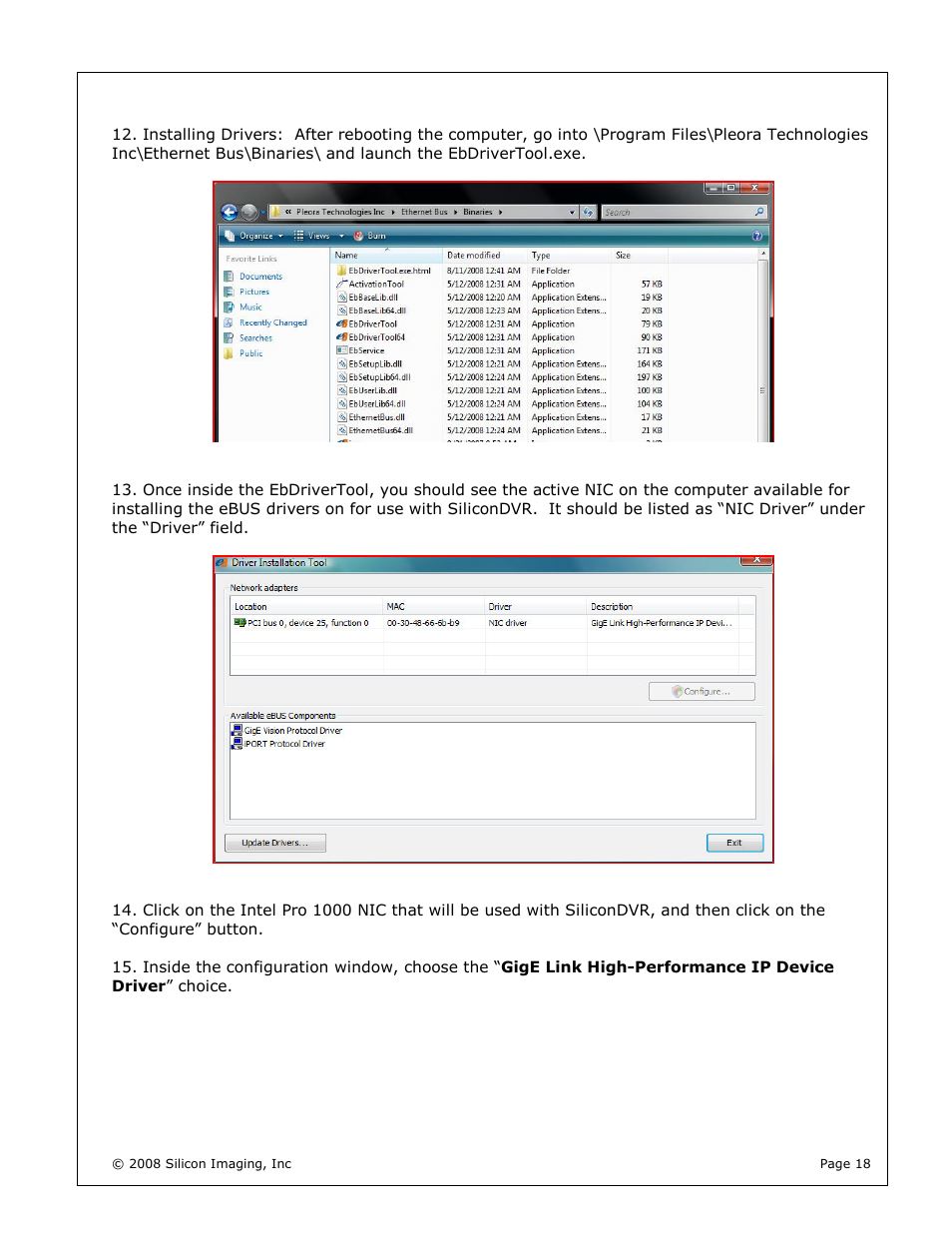 Silicon Image silicondvr s1-2k User Manual | Page 18 / 38