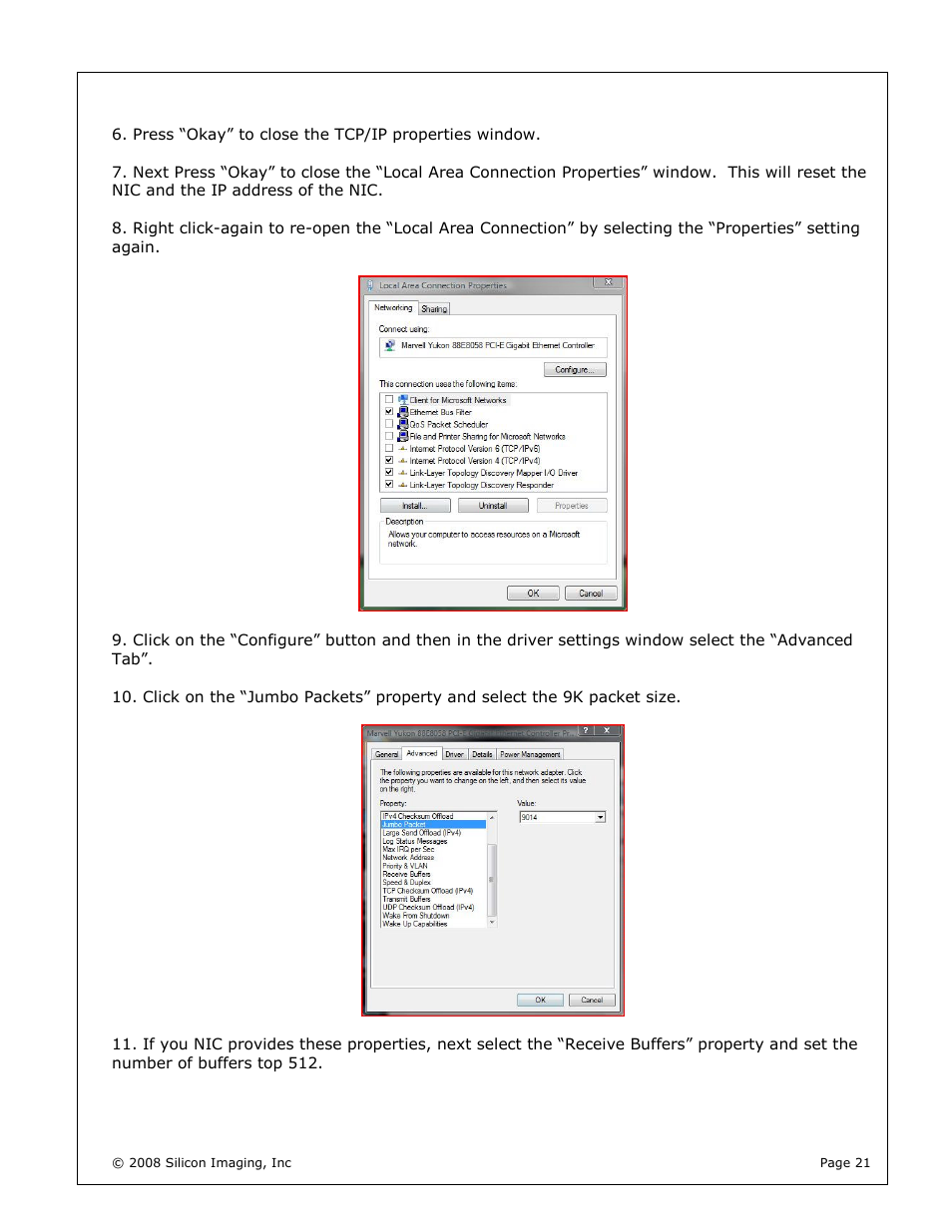 Silicon Image silicondvr s1-2k User Manual | Page 21 / 38